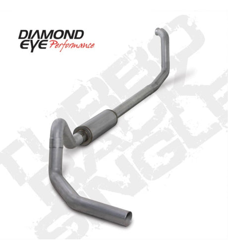 Diamond Eye KIT 4in TB SGL AL: 00-03 FORD 7.3L E-SERIES VAN NFS W/ CARB EQUIV STDS Diamond Eye Performance Turbo Back  AXOPROS