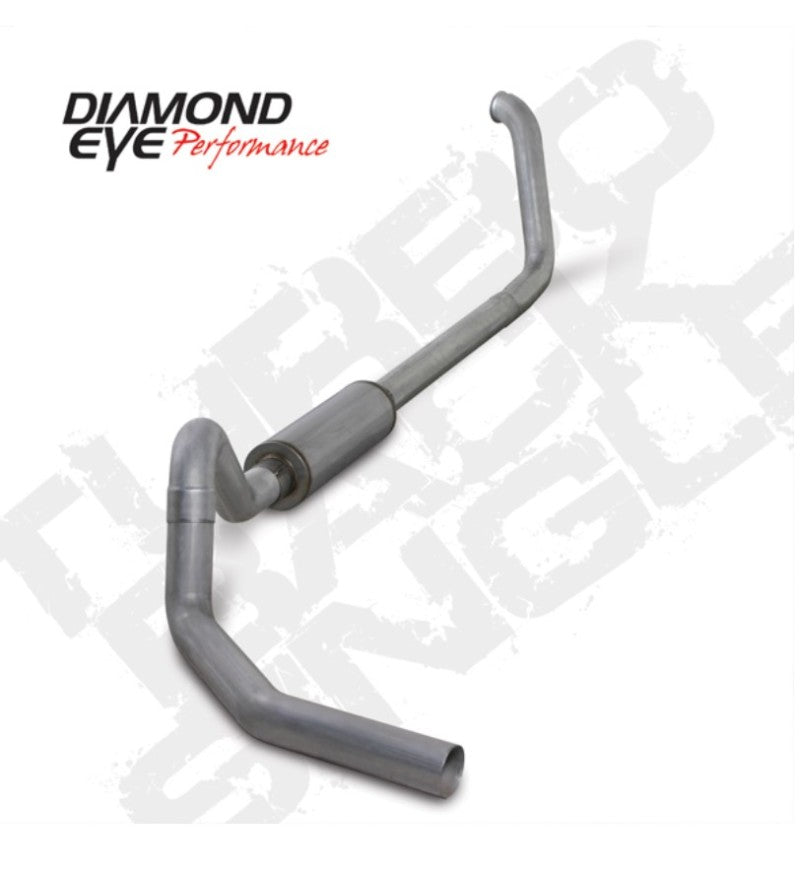 Diamond Eye KIT 4in TB SGL AL: 00-03 FORD 7.3L F240/F350 CandC Diamond Eye Performance Turbo Back  AXOPROS