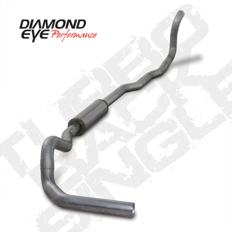 Diamond Eye KIT 4in TB SGL AL: 4-WHEEL DRIVE ONLY 89-93 DODGE CUMMINS 5.9L Diamond Eye Performance Turbo Back  AXOPROS