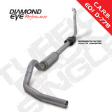 Diamond Eye KIT 4in TB SGL AL: 94-97 FORD 7.3L F250/F350 PWRSTROKE NFS W/ CARB EQUIV STDS Diamond Eye Performance Catback  AXOPROS