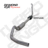 Diamond Eye KIT 4in TB SGL AL: 94-97 FORD 7.3L F250/F350 PWRSTROKE NFS W/ CARB EQUIV STDS Diamond Eye Performance Catback  AXOPROS