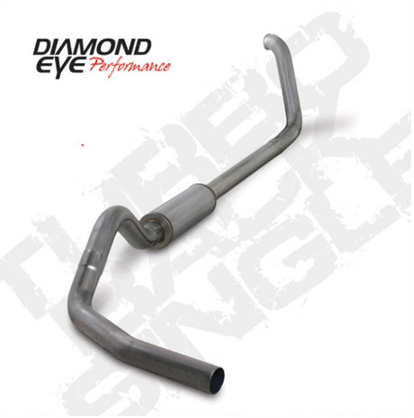 Diamond Eye KIT 4in TB SGL SS: 00-03 FORD 7.3L F250/F350 Diamond Eye Performance Turbo Back  AXOPROS