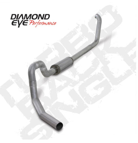 Diamond Eye KIT 4in TBSGL AL: 00-03 FORD 7.3L F550 ROLLOVER Diamond Eye Performance Turbo Back  AXOPROS