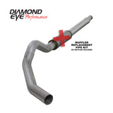 Diamond Eye KIT 5in CB MFLR RPLCMENT PIPE SGL AL: 03-07 FORD 6.0L F250/F350 Diamond Eye Performance Catback  AXOPROS