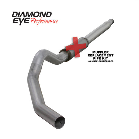 Diamond Eye KIT 5in CB MFLR RPLCMENT PIPE SGL AL: 03-07 FORD 6.0L F250/F350 Diamond Eye Performance Catback  AXOPROS