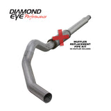 Diamond Eye KIT 5in CB MFLR RPLCMENT PIPE SGL AL: 03-07 FORD 6.0L F250/F350 Diamond Eye Performance Catback  AXOPROS
