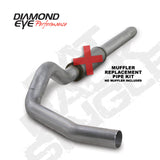 Diamond Eye KIT 5in CB MFLR RPLCMENT PIPE SGL AL: 2004.5-2007.5 DODGE CUMMINS 600 Diamond Eye Performance Catback  AXOPROS