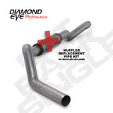 Diamond Eye KIT 5in CB MFLR RPLCMENT PIPE SGL AL: 2006-2007.5 CHEVY 6.6L 2500/3500 Diamond Eye Performance Catback  AXOPROS