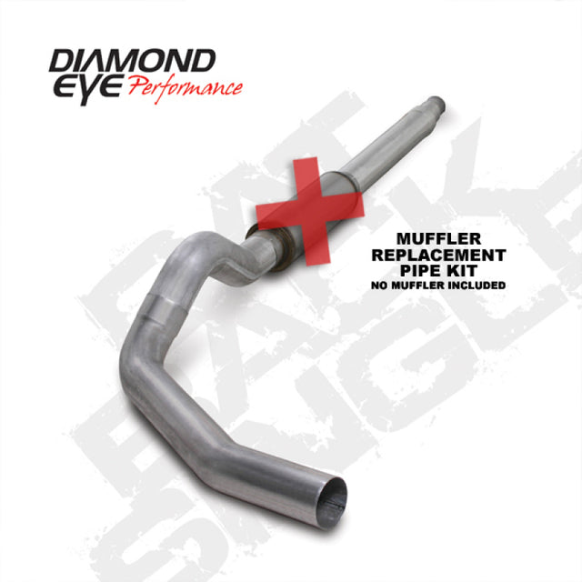 Diamond Eye KIT 5in CB MFLR RPLCMENT PIPE SGL AL: 94-97 FORD 7.3L F250/F350 PWRSTROKE Diamond Eye Performance Catback  AXOPROS
