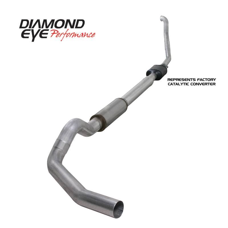 Diamond Eye KIT 5in TB SGL AL: 94-97 FORD 7.3L F250/F350 PWRSTROKE NFS W/ CARB EQUIV STDS Diamond Eye Performance Turbo Back  AXOPROS