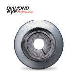 Diamond Eye MFLR 4inID SGL IN/SGL OUT 7inDIA X 24in BODY 30in LENGTH PERF SLOTTED ENDS 409 SS Diamond Eye Performance Muffler  AXOPROS