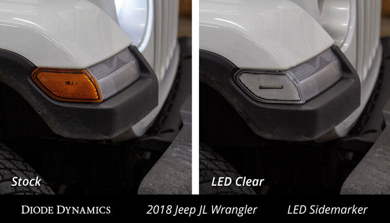 Diode Dynamics 18-21 Jeep JL Wrangler/Gladiator Sidemarkers Clear (set) Diode Dynamics Light Accessories and Wiring  AXOPROS