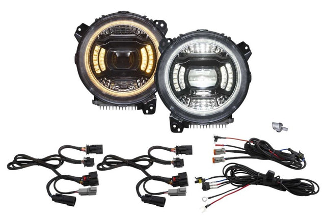Diode Dynamics 18-23 Jeep JL Wrangler Elite Max LED Headlamps Diode Dynamics Light Accessories and Wiring  AXOPROS