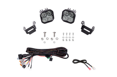 Diode Dynamics 2021 Ford Bronco Sport SS3 LED Ditch Light Kit - White Combo Diode Dynamics Light Accessories and Wiring  AXOPROS