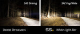 Diode Dynamics 6 In LED Light Bar Single Row Straight SS6 - White Wide Light Bar (Pair) Diode Dynamics Light Bars & Cubes  AXOPROS