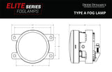 Diode Dynamics Elite Series Type A Fog Lamps - Yellow (Pair) Diode Dynamics Fog Lights  AXOPROS