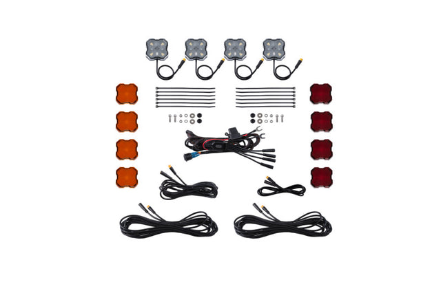 Diode Dynamics Single-Color Rock Light Installer Kit (4-pack) Diode Dynamics Light Accessories and Wiring  AXOPROS