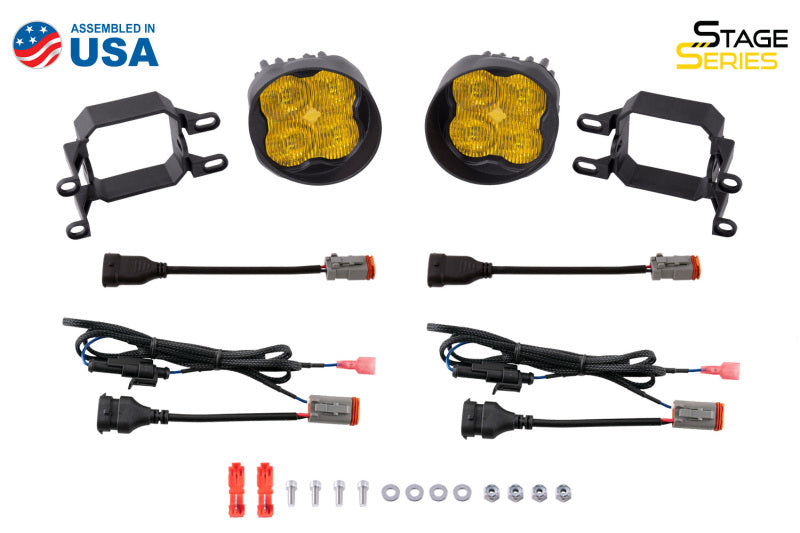 Diode Dynamics SS3 Max Type B Kit ABL - Yellow SAE Fog Diode Dynamics Light Accessories and Wiring  AXOPROS