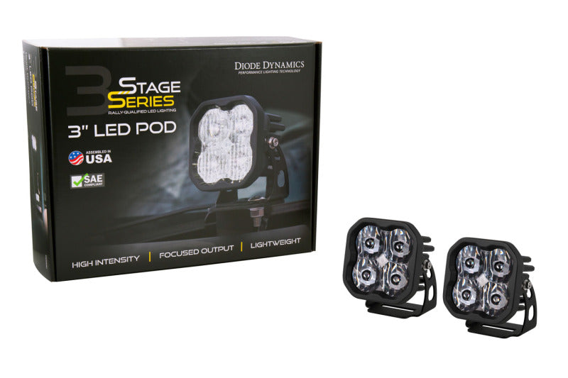 Diode Dynamics SS3 Pro ABL - White SAE Fog Standard (Pair) Diode Dynamics Light Accessories and Wiring  AXOPROS