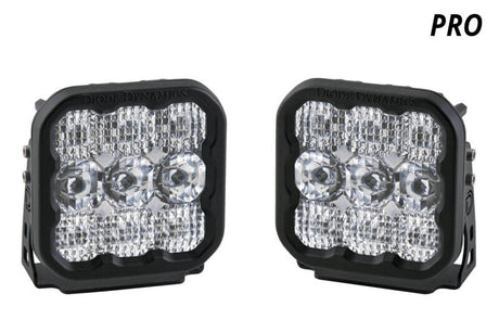 Diode Dynamics SS5 LED Pod Pro - White Spot (Pair) Diode Dynamics Light Accessories and Wiring  AXOPROS