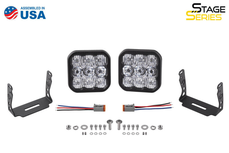 Diode Dynamics SS5 LED Pod Pro - White Spot (Pair) Diode Dynamics Light Accessories and Wiring  AXOPROS