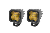 Diode Dynamics Stage Series C1 LED Pod Sport - Yellow Wide Standard ABL (Pair) Diode Dynamics Light Accessories and Wiring  AXOPROS