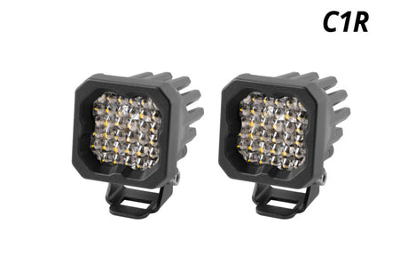 Diode Dynamics Stage Series C1R - White Flood Standard LED Pod (Pair) Diode Dynamics Light Accessories and Wiring  AXOPROS