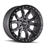Dirty Life 9303 DT-1 17x9/5x127 BP/-12mm Offset/78.1mm Hub Matte Gunmetal Wheel - Simulated Rashring Dirty Life Wheels - Cast  AXOPROS