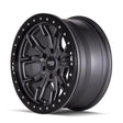 Dirty Life 9303 DT-1 17x9/5x127 BP/-12mm Offset/78.1mm Hub Matte Gunmetal Wheel - Simulated Rashring Dirty Life Wheels - Cast  AXOPROS