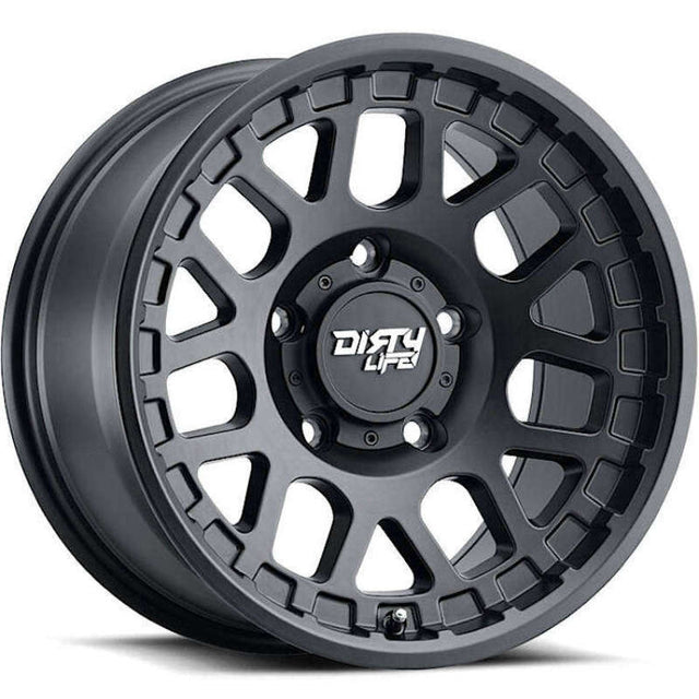 Dirty Life 9306 Mesa 17x9 / 5x127 BP / -12mm Offset / 78.1mm Hub Matte Black Wheel Dirty Life Wheels - Cast  AXOPROS