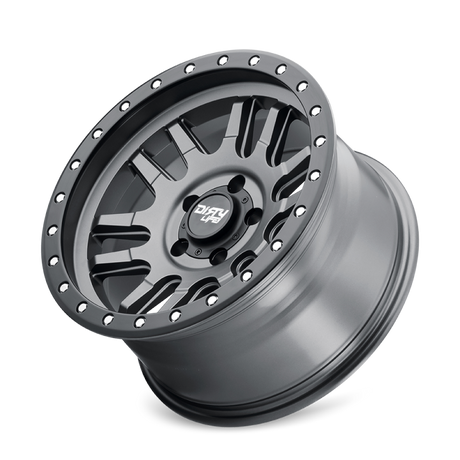 Dirty Life 9309 Canyon Pro 17x9/5x127 BP/-12mm Offset/71.5mm Hub Satin Graphite Wheel - Beadlock Dirty Life Wheels - Cast  AXOPROS