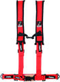 DragonFire Racing Harness- H-Style- 4-Point- 2in Buckle- Red DragonFire Racing Seat Belts & Harnesses  AXOPROS