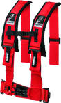 DragonFire Racing Harness- H-Style- 4-Point- 3in Buckle- Red DragonFire Racing Seat Belts & Harnesses  AXOPROS