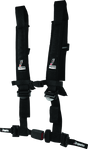 DragonFire Racing Harness H-Style- 4-Point- EZ-Adjust- 2in Buckle- Black DragonFire Racing Seat Belts & Harnesses  AXOPROS