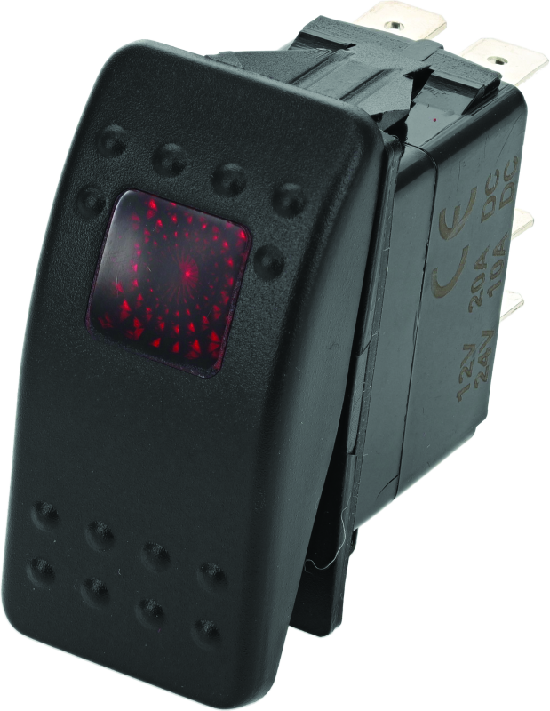 DragonFire Racing Lighted Switch On/Off Rocker Switch Red Lite DragonFire Racing Relays  AXOPROS