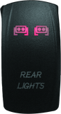 DragonFire Racing Lighted Switch Rear Light On/Off Red DragonFire Racing Relays  AXOPROS