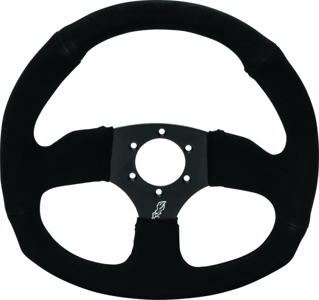 DragonFire Racing Steering Wheels - D-shaped- Suede- Iron Series- 0in offset DragonFire Racing Steering Wheels  AXOPROS