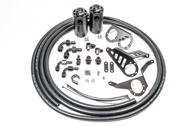 Dual Catch Can Kit, MK4 Supra, Fluid Lock / 1994-2002 Toyota Supra (all versions) Radium Engineering Oil Catch Cans  AXOPROS
