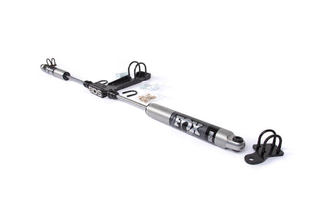 Dual Steering Stabilizer Kit W/ FOX 2.0 Performance Shocks - Jeep Wrangler JL (18-24) And Gladiator JT (21-23) BDS Suspension Steering Stabilizer Hardware Kit  AXOPROS