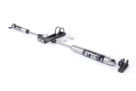Dual Steering Stabilizer Kit W/ FOX 2.0 Performance Shocks - Jeep Wrangler TJ (97-06)- Cherokee XJ (84-01)- Grand Cherokee ZJ (93-98) BDS Suspension Steering Stabilizer Hardware Kit  AXOPROS