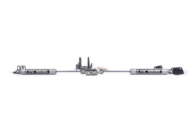 Dual Steering Stabilizer Kit W/ NX2 Shocks - Dodge Ram 2500/3500 (09-13) 4WD - T-Style Steering BDS Suspension Steering Stabilizer Hardware Kit  AXOPROS