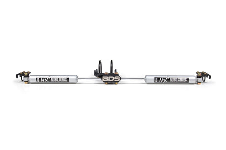 Dual Steering Stabilizer Kit W/ NX2 Shocks - Fits 2.5-9 Inch Lift - Ford F250/F350 Super Duty (05-24) 4WD BDS Suspension Steering Stabilizer Hardware Kit  AXOPROS