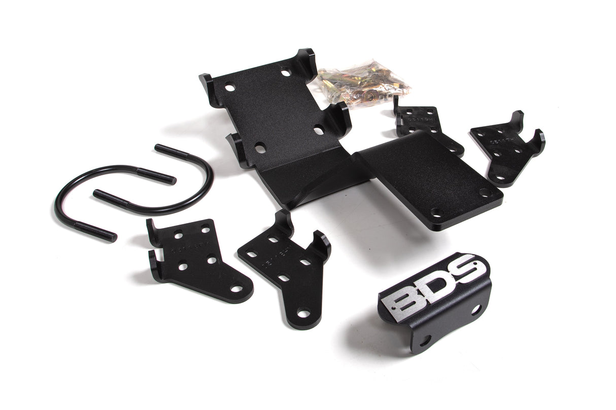Dual Steering Stabilizer Mounting Kit - Ford F450 Super Duty (17-24) 4WD BDS Suspension Steering Stabilizer Hardware Kit  AXOPROS