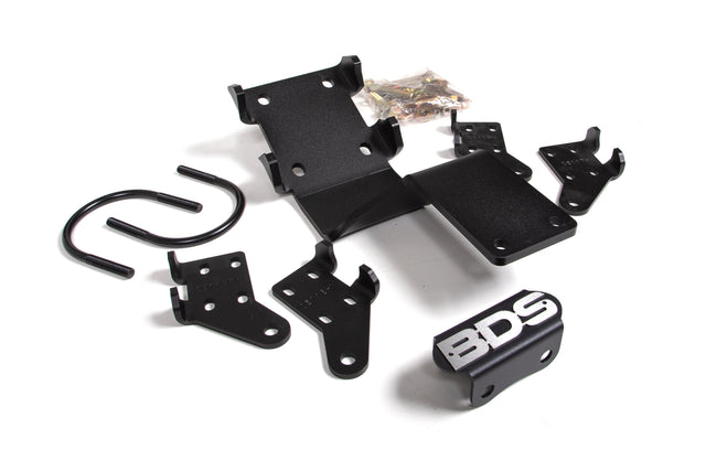 Dual Steering Stabilizer Mounting Kit - Ford F450 Super Duty (17-24) 4WD BDS Suspension Steering Stabilizer Hardware Kit  AXOPROS
