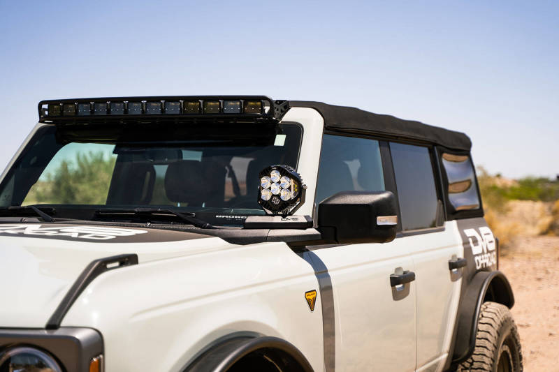 DV8 21-22 Ford Bronco A-Pillar Pod Light Mounts DV8 Offroad Light Mounts  AXOPROS