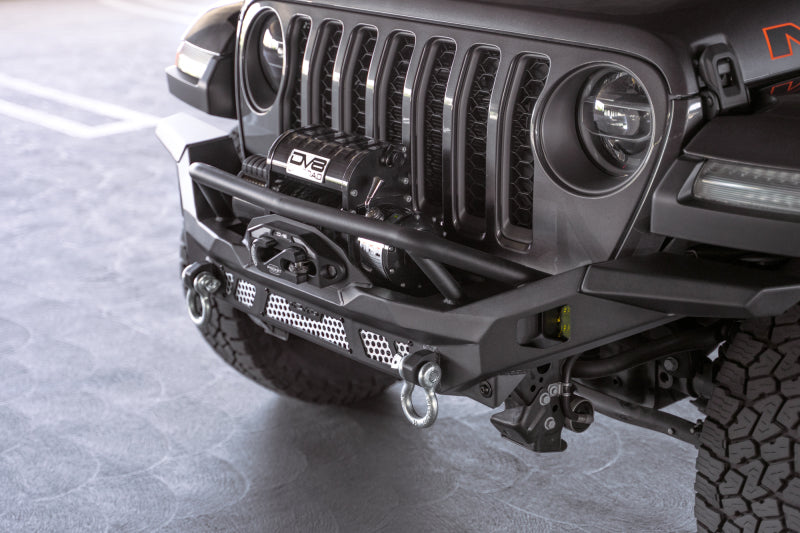 DV8 Offroad 07-18 Jeep Wrangler JK / 18-23 Wrangler JL / 20-23 Gladiator JT MTO Series Front Bumper DV8 Offroad Bumpers - Steel  AXOPROS