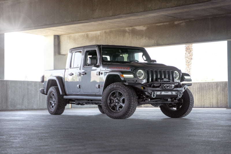 DV8 Offroad 07-18 Jeep Wrangler JK / 18-23 Wrangler JL / 20-23 Gladiator JT MTO Series Front Bumper DV8 Offroad Bumpers - Steel  AXOPROS
