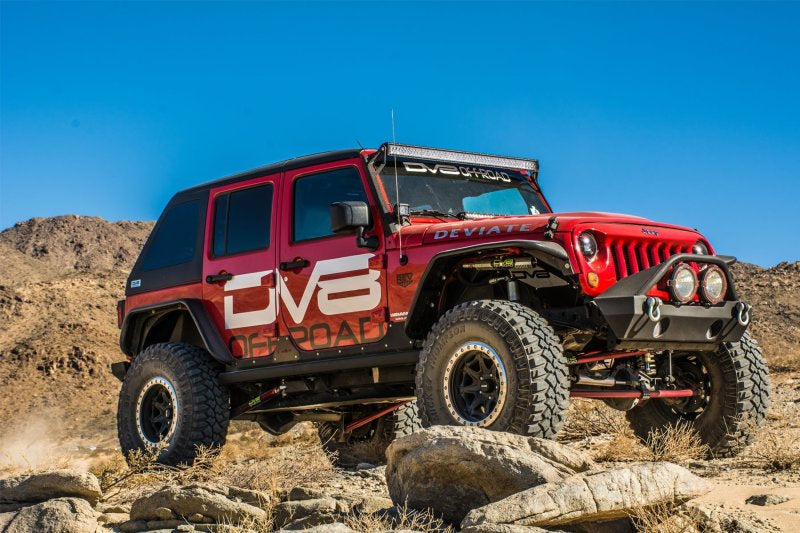 DV8 Offroad 07-18 Jeep Wrangler JK Front & Rear Flat Tube Fenders DV8 Offroad Fenders  AXOPROS