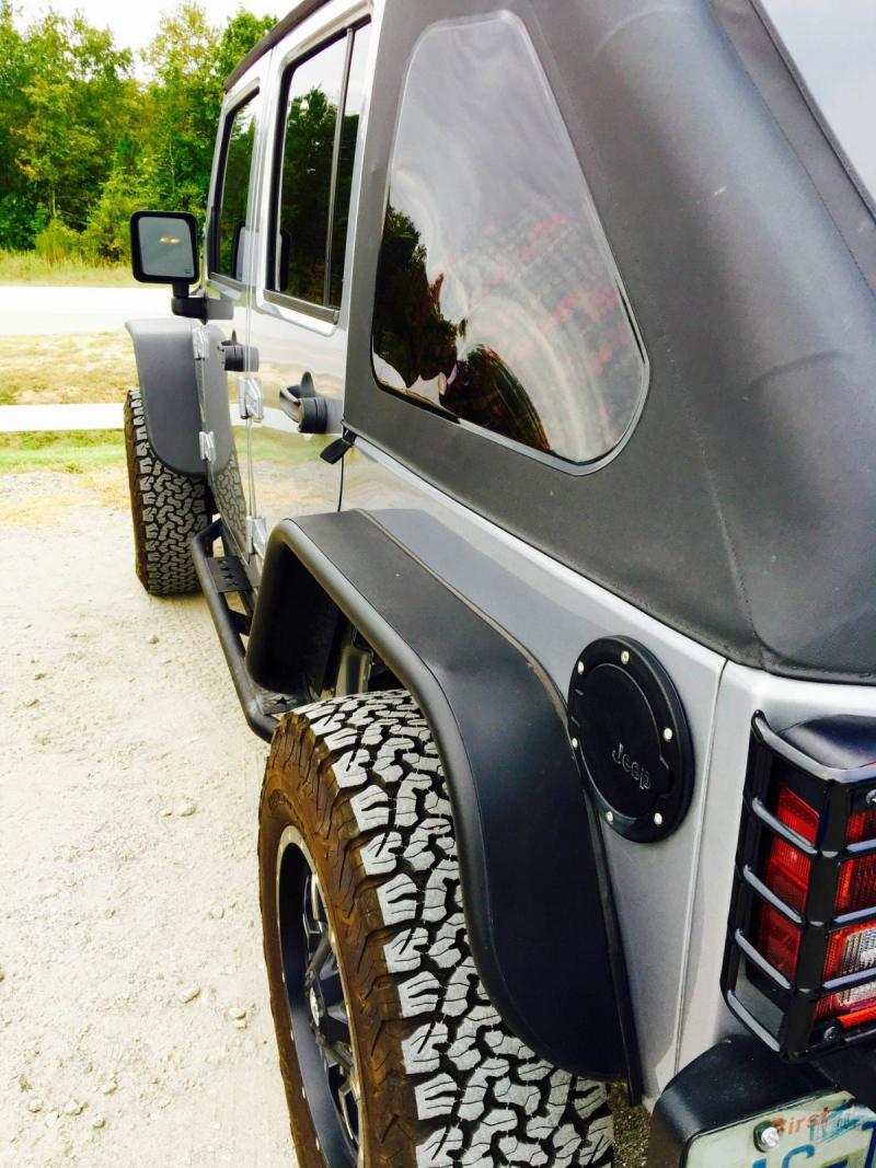 DV8 Offroad 07-18 Jeep Wrangler JK Front & Rear Flat Tube Fenders DV8 Offroad Fenders  AXOPROS