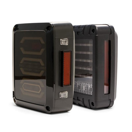 DV8 Offroad 07-18 Jeep Wrangler JK Horizontal LED Tail Light DV8 Offroad Tail Lights  AXOPROS